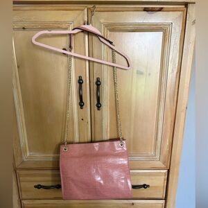 Simply Noelle Blush Croc-Embossed Chain Shoulder Bag – NWT
